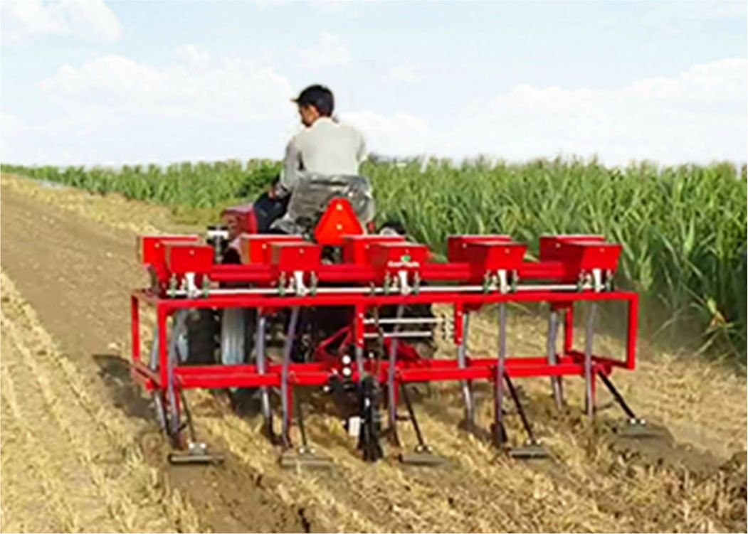 Zero Tillage Seed Drill Working
